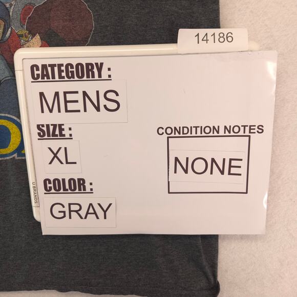 Capcom Mega Man Casual Short Sleeve Graphic T Shirt Adult Mens Size XL Gray - Picture 8 of 9